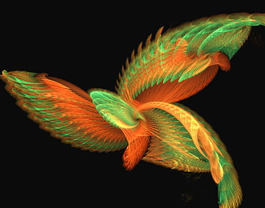 -- a digital creation resembling a tropical bird thumbnail