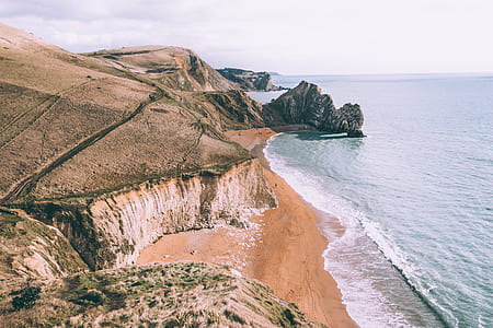 aerial view of seashore thumbnail