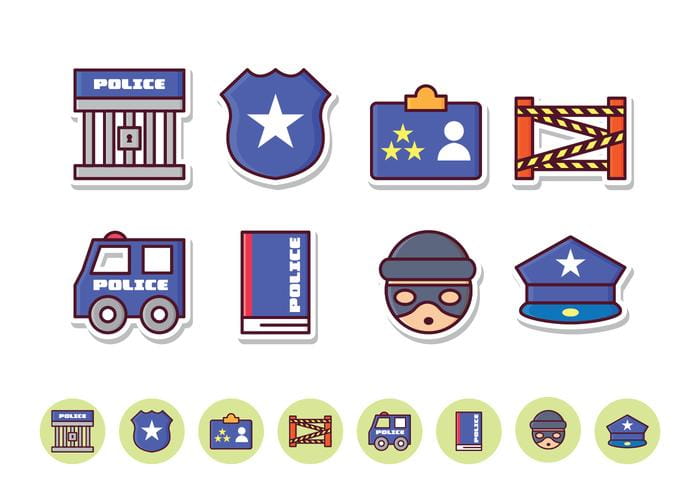 Free Police Icon Set Svg Eps File Free Graphics Uihere
