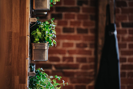 Fancy interior with a red brick wall thumbnail