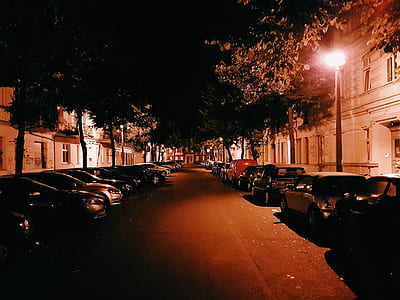 light, city, cars, road thumbnail