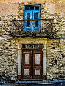 blue painted door building thumbnail