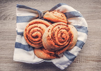 brown pastries on textile thumbnail