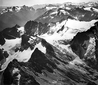 Neve Glacier in 1970 in Northern Cascades National Park, Washington thumbnail
