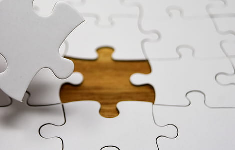 close-up photo of white puzzles thumbnail