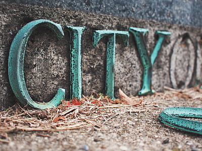 closeup photo of a City signage thumbnail