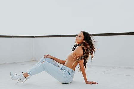 woman sitting on floor thumbnail