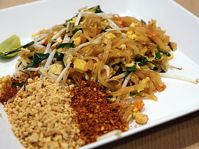 cooked food serve on white plate thumbnail