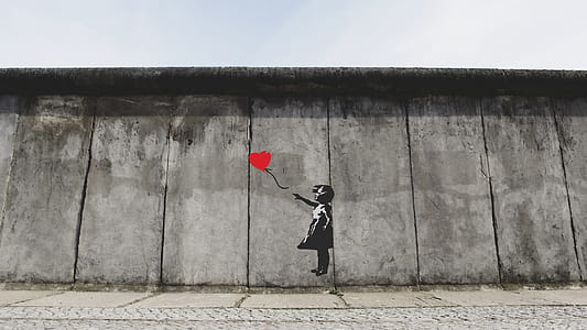girl and red balloon wall art thumbnail