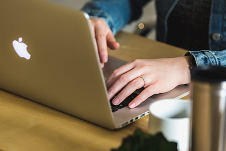 Typing On Apple Computer Photo thumbnail