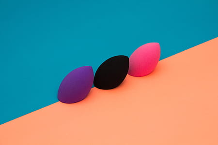 Purple, Black, And Pink Makeup Blenders thumbnail