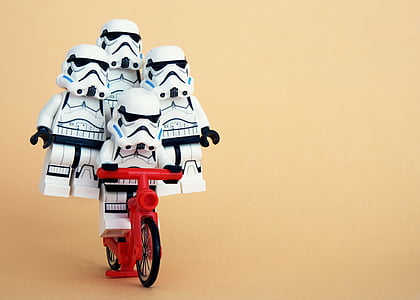 Storm Troopers riding bike illustration thumbnail