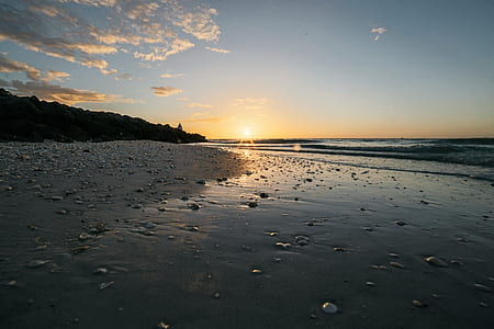 sea, dawn, landscape, nature thumbnail