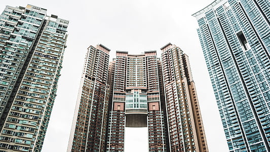 low angle photography of high rise buildings thumbnail