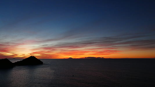 sunset by the ocean thumbnail