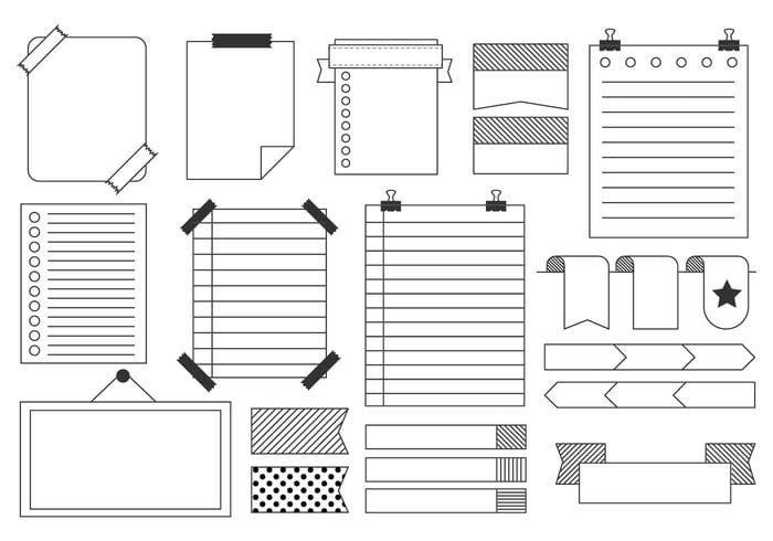 Free Bullet Journal Element Vector Svg Eps File Free Graphics