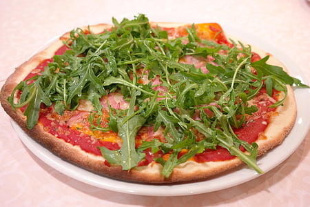 baked pizza with parsley thumbnail