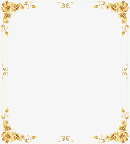 Gold Border Shading Png Clipart Free Cliparts Uihere