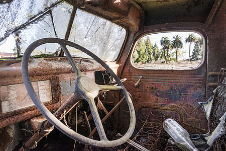 interior photo of classic brown vehicle thumbnail