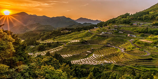 landscape, mountains, nature, sky thumbnail