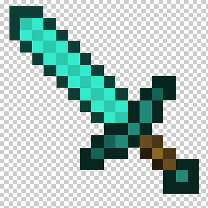 Minecraft Diamond Sword Ico Icon Diamond Sword Minecraft Blue