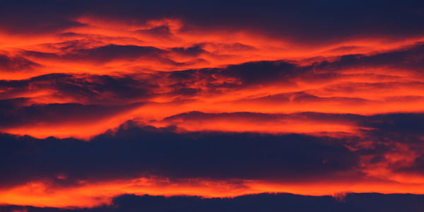 white clouds photo during sunset thumbnail