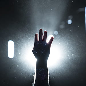 human's hand raising hands thumbnail