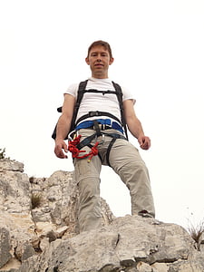man standing on rock thumbnail