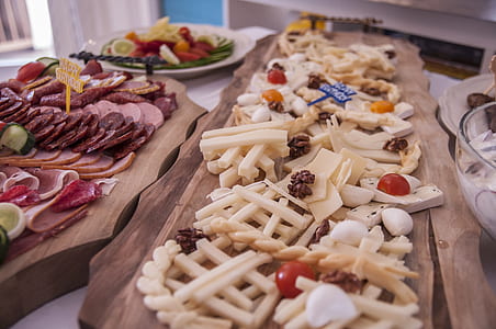 food served on wooden tray thumbnail