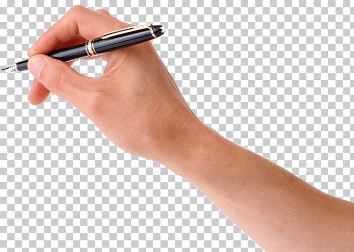 Pen Handwriting , Pen in hand , person holding black fountain pen PNG clipart