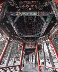 red and green wooden structure during daytime thumbnail