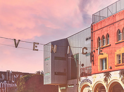 Vintage Venice Street Sign Sunset thumbnail
