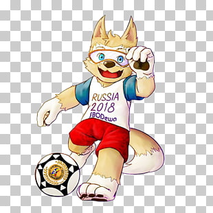 2018 FIFA World Cup Zabivaka Mascot Russia, World Cup 2018, Russia 2018 SBODewa mascot illustration PNG clipart