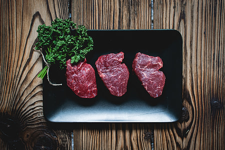 Raw beef steaks thumbnail