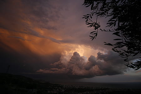 white clouds during sunset thumbnail