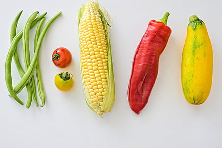 beans, tomatoes, corn, bell pepper and papaya thumbnail