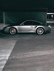 silver Porsche 911 coupe thumbnail
