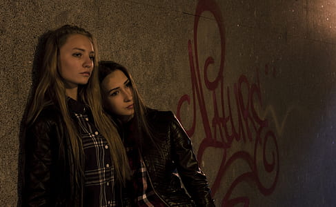 Woman in Black Leather Jacket thumbnail