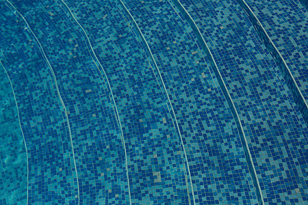 Blue ripped water in swimming pool thumbnail