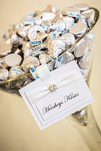 Hersheys Kisses on Glass Container thumbnail