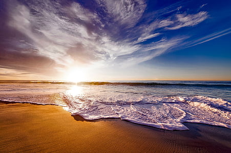 seashore at golden hour thumbnail