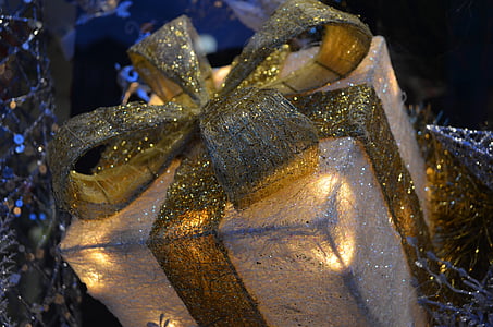 brown present box with light fixture thumbnail