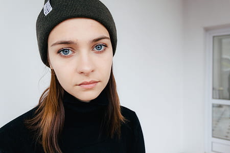 woman looking on camera thumbnail