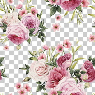 Rose Pink flowers Pink flowers Color, HD hand-painted watercolor roses , pink and white roses illustration PNG clipart