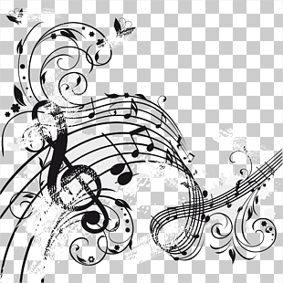 Performance Choir Singing St Illogan Music, Music notes, music notes illustration PNG clipart