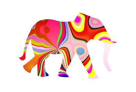 elephant artwork against white background thumbnail