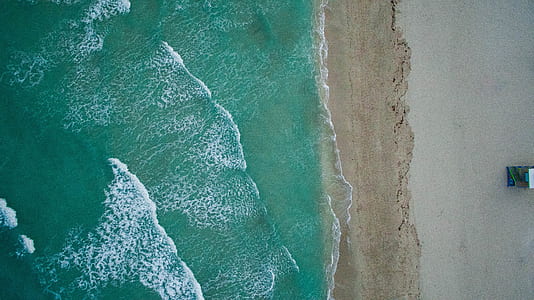 aerial photography of beach thumbnail