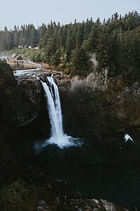 aerial photo of waterfalls thumbnail