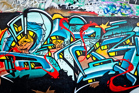 graffiti art on concrete wall thumbnail