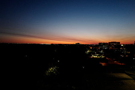 aerial photo of village with lights thumbnail